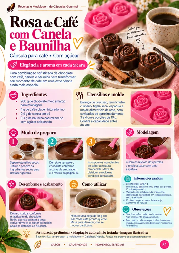 Rosa de Café com Canela e Baunilha